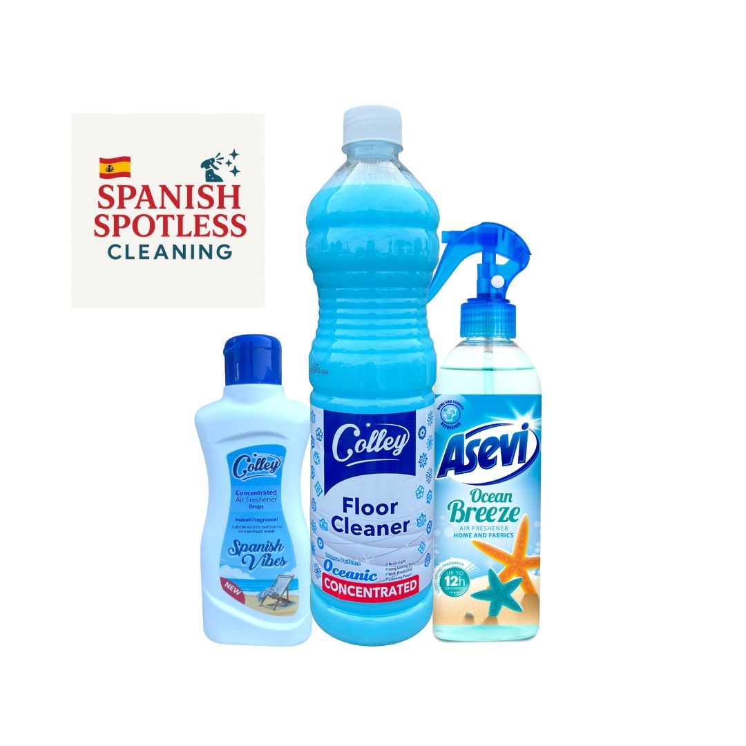 Brisa Oceanic 3 Piece Household Cleaning Bundle